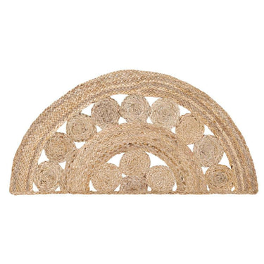 Celeste Jute Braided Rug Half Circle 16.5